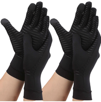 Gants de compression en polyester Vilico pour l'arthrite, le soulagement de la douleur du canal carpien, compatibles avec les écrans tactiles, respirants, à doigts entiers