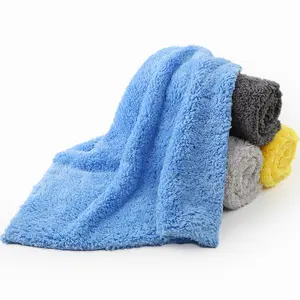 Korean Car Drying Towel Plush Microfiber Towel Car 500gsm Super Absorbent Car Detailing Towel Micro Fiber Woven