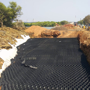 Kết cấu sỏi ổn định <span class=keywords><strong>HDPE</strong></span> geocell <span class=keywords><strong>Geo</strong></span> di động mặt đất lưới cho đất nông nghiệp lối đi đường lái xe - Product Image 1