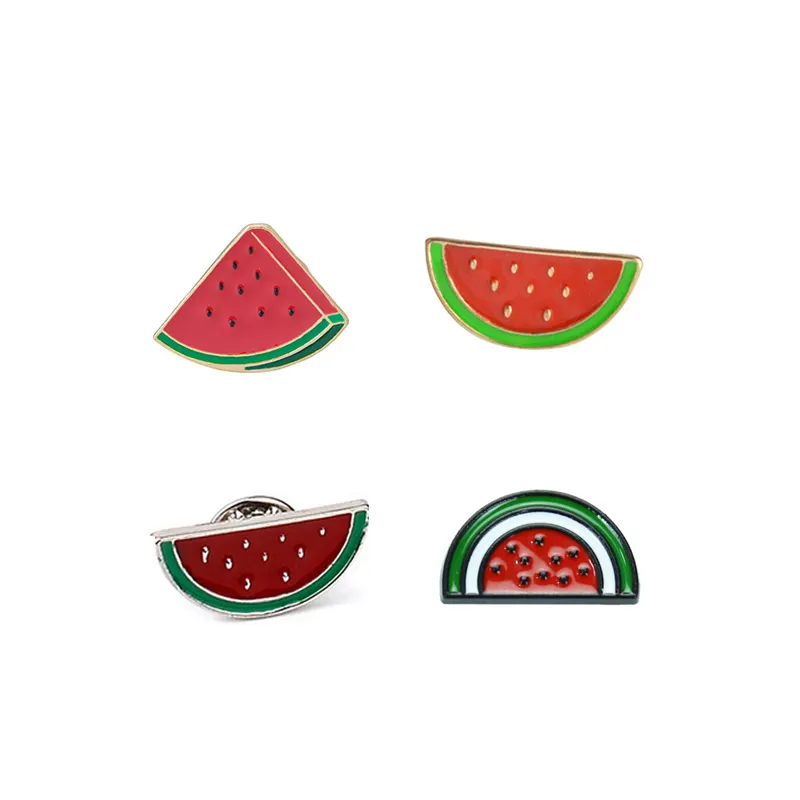 Broche personalizado para alfinetes de melancia, acessório com alfinetes de lapela para lapela, broche de lapela com pingente de melancia da Palestina