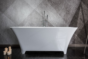 <span class=keywords><strong>Bañeras</strong></span> <span class=keywords><strong>aisladas</strong></span> de baño individuales, <span class=keywords><strong>bañeras</strong></span> de pie de alta gama blancas con patas - Product Image 6