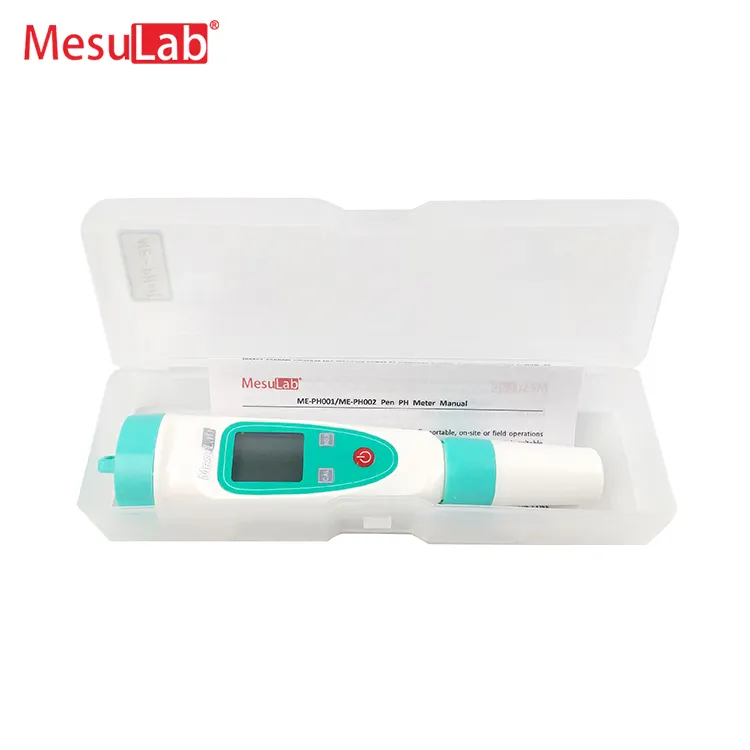 MesuLab bajo precio pluma digital calidad del agua medidor de pH para la venta impermeable y a prueba de polvo medidores de pH