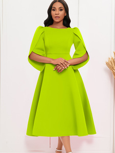 Vestido de Noche <span class=keywords><strong>Elegante</strong></span> y a la Moda con Falda Amplia, Vestido de Inspiración Africana - Product Image 2