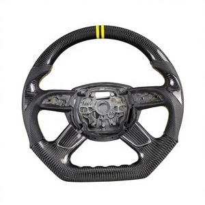 พวงมาลัยรถยนต์อัลคันทาราทำจากคาร์บอนไฟเบอร์สำหรับรถ Audi <span class=keywords><strong>A4</strong></span> B8 B8.5 Q5 A6 C7 C7.5 2011 2012 2013 2014 2015 2016 - Product Image 3