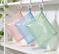 Sac de plage transparent en PVC personnalisé, couleur bonbon, sac à main de shopping imperméable avec fermeture éclair