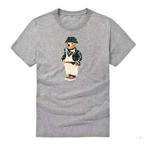 Camiseta de Algodón Puro para <span class=keywords><strong>Mujer</strong></span> Little Bear 26, Colección Primavera Verano, Cuello Redondo, Bordado Intenso, Corte Regular Informal - Product Image 3