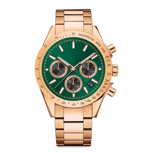 Montre chronographe multifonction pour homme, acier inoxydable 316L, verre saphir, affichage de la date lumineux, bracelet de 20 mm, fabriqué en Chine - Product Image 1