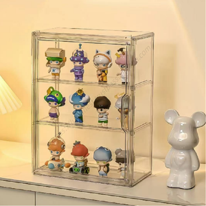 Vitrine en acrylique en gros pour objets de collection, organisateurs de rangement pour jouets, conteneur en plastique sur pied - Product Image 1
