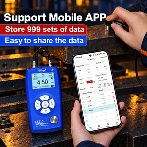 เครื่องวัดความหนาผนังแบบดิจิตอล LS215 แบบพกพา พร้อมช่วงความเร็ว 1000-9999 เมตร/วินาที หน้าจอ LCD ขนาด 240 x 160 และรองรับหัววัดหลายแบบ - Product Image 6