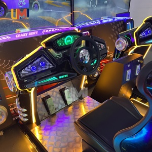 Deluxe 65-inch Dual HD màn hình ổ đĩa điên xe mô phỏng đua xe Arcade trò chơi nền tảng chuyển động mô phỏng đua trò chơi video - Product Image 4