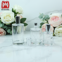 Nouvelle conception 2026 – Flacon de parfum vide en verre, rechargeable, forme ronde, emballage cosmétique avec pulvérisateur à pompe