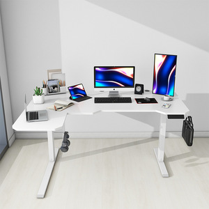Bureau de studio en forme d'aile, table réglable en hauteur, table électrique à levage réglable, bureau d'ordinateur, bureau de jeu - Product Image 4