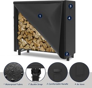 Housse de <span class=keywords><strong>bois</strong></span> de <span class=keywords><strong>chauffage</strong></span> pour patio extérieur robuste Housse de protection en tissu imperméable et anti-poussière et cadre en <span class=keywords><strong>bois</strong></span> de polyester - Product Image 3