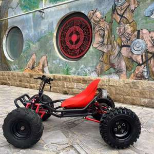 Kart électrique à batterie au lithium à quatre temps pour adultes, voiture à dérive de célébrité sur <span class=keywords><strong>Internet</strong></span>, terrain de jeu à quatre roues 4x4, moto de plage pour - Product Image 3