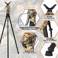 FieryDeer DX-004-03GEN4 1m équipement de chasse accessoires rétractables réglables trépied de chasse/bâton de tir/trépied de caméra
