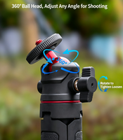 Trépied pliable pour selfie de 27,5 cm, 360° °   Support de caméra portable à rotule pour DJI Pocket 4/3, accessoires de tournage de vlog
