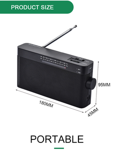 Hot bán Home sử dụng tiếp nhận tốt nhất <span class=keywords><strong>AM</strong></span> <span class=keywords><strong>FM</strong></span> 2 Bands với AA pin xách tay đài phát thanh xách tay <span class=keywords><strong>Bluetooth</strong></span> <span class=keywords><strong>AM</strong></span>/<span class=keywords><strong>FM</strong></span> Đài phát thanh - Product Image 2
