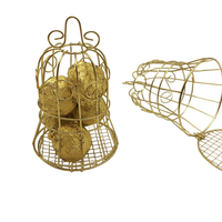 Cage à oiseaux en métal doré de qualité supérieure, design personnalisé, portable, la meilleure conception de nichoir pour oiseaux