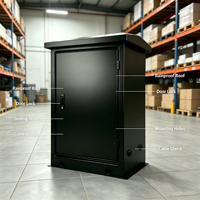 Boîtier de distribution électrique métallique vide en acier inoxydable LXD, étanche IP54, personnalisé pour l'extérieur, OEM pour projets