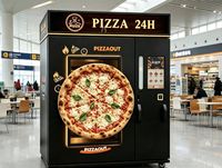 Máquina Expendedora de Pizza Automática de Alta Rentabilidad, Pantalla Táctil de 22 Pulgadas, Conservación de Calor Automática
