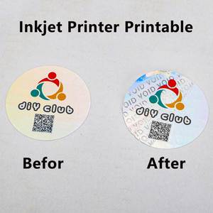 Papel Adhesivo Holográfico Imprimible en Inyección de Tinta A4 210x297mm, Hoja de Papel con Sello de Garantía a Prueba de Manipulación para Impresoras Láser e Inyección de Tinta - Product Image 3