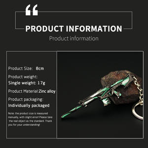 Porte-clés en métal Valorant Fusil Jeux informatiques Jouets Modèle de pistolet Pendentif Accessoires <span class=keywords><strong>Reaver</strong></span> Vandel Valorant - Product Image 2