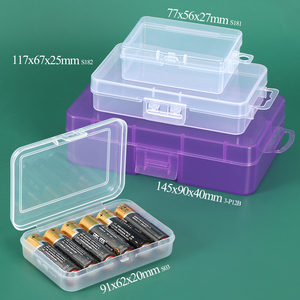 SUNSHING Factory Transparent Rectangle Electronics Component <b>Storage</b> <b>Box</b> Plastic Game Card Container Custom Medium Battery Case - Product Image 2