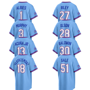 Maillots de baseball 2026 Atlanta City Connect personnalisés, uniformes brodés avec logos - Product Image 1