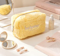 Pochette matelassée tendance pour tablette avec fermeture éclair, imperméable, légère, en polyester, pour rangement de maquillage