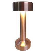 Lampe de table de restaurant moderne, décoration de bar KTV, mini lampe LED argentée sans fil, variateur tactile