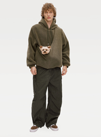 Nouvel Arrivage – Sweat à Capuche Confortable en Peluche avec Logo Personnalisé et Poche Kangourou pour Animaux de Compagnie