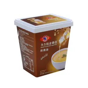 IML 1kg Customer Logo Printed Plastic Cup For Yogurt Chocolate Candy Packaging Box Ice Cream Plastic Container