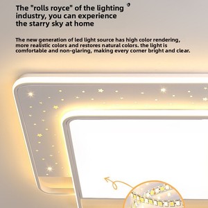 Lámpara de <span class=keywords><strong>Techo</strong></span> LED de Espectro Completo con Protección Ocular IP44 4000K, Diseño Moderno y Minimalista, Hierro y Acrílico, Tmall/Control, Ra 95 - Product Image 4