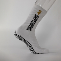 Chaussettes de football de haute qualité personnalisées pour hommes Conception d'équipage antidérapante pour Sport Running pour les jeunes Logo inférieur de la saison d'automne