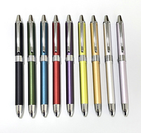 Stylo promotionnel multifonctionnel en métal JR Gift Pen NM-100 3-en-1 avec interrupteur rotatif, stylo à bille 2 couleurs et crayon mécanique 1,0 mm