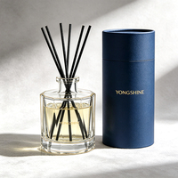Bouteille diffuseur de parfum en verre vide en gros, 170 ml, transparente, épaissie, anti-chute, pour parfum d'ambiance, avec logo personnalisé et emballage couleur