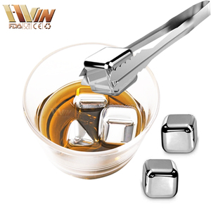 Vente chaude Bière Refroidisseur Whisky Glaçon en argent doré dans la boîte cadeau en bois hommes Cadeau Cadeau D'<span class=keywords><strong>anniversaire</strong></span> - Product Image 5