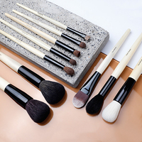 Pinceles de maquillaje personalizados pelo natural pelo sintético tubo de aluminio mango de madera maciza 20 piezas Live Beauty serie completa pinceles de maquillaje