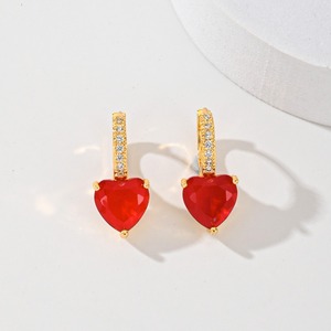 Set di Gioielli Minimalisti <span class=keywords><strong>in</strong></span> <span class=keywords><strong>Acciaio</strong></span> Inossidabile con Catena <span class=keywords><strong>in</strong></span> Rame Placcato Oro 18K, Ciondolo a Cuore con Micro Zirconi Incastonati, Collana e Orecchini alla Moda - Product Image 6