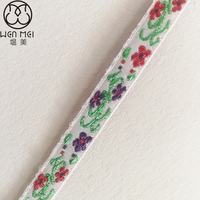 Ruban en nylon tissé jacquard uni vintage élastique pour emballage cadeau et vêtements