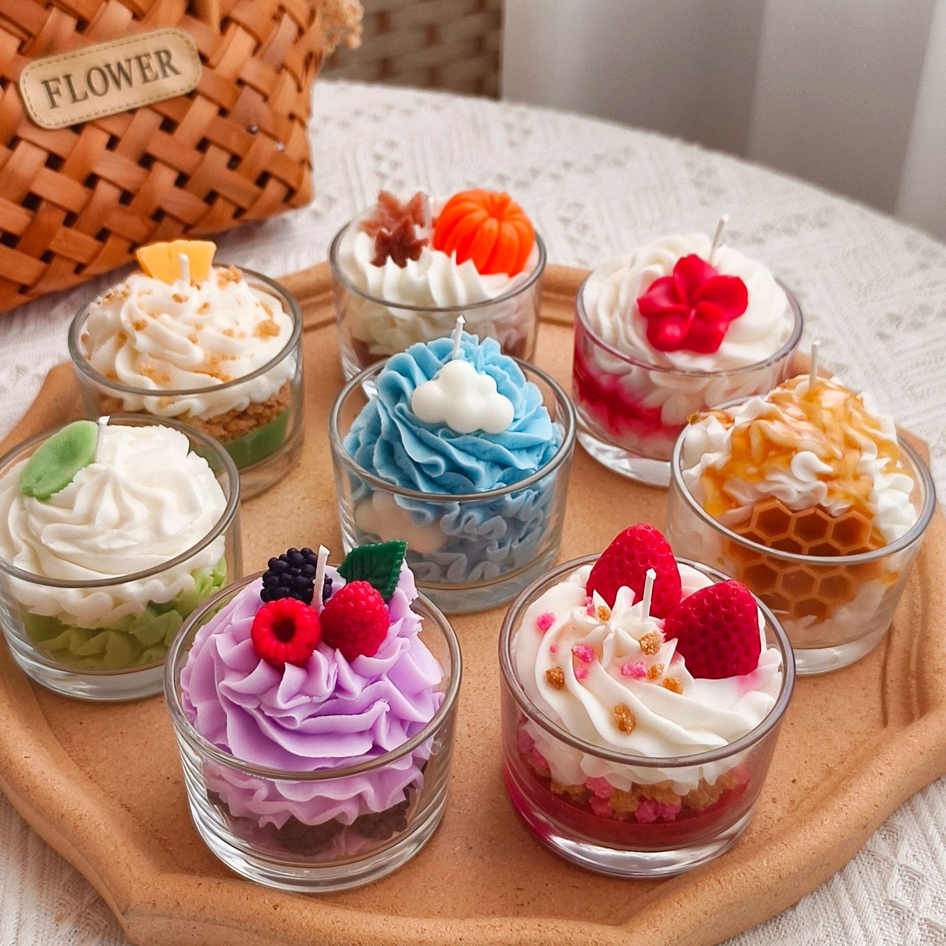 Handmade Soy Wax Aromatherapy Scented Candles Novelty Wholesale Birthday and Diwali Use Candles
