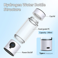 Бутылка для воды Suyzeko Biohacking OEM ODM, портативный генератор водородной воды SPE PEM, щелочная вода для домашних животных, подарок для дома