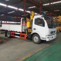 Mini-grue montée sur camion à prix d'usine, 3,2 tonnes, avec moteur et boîte de vitesses de haute qualité