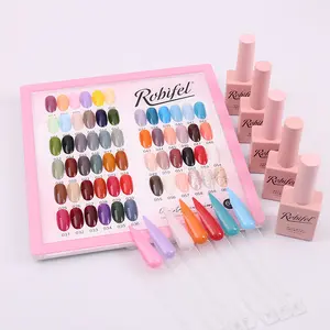 Robifel Kit de vernis à ongles en gel UV 60 couleurs pour salon professionnel avec logo personnalisé gratuit