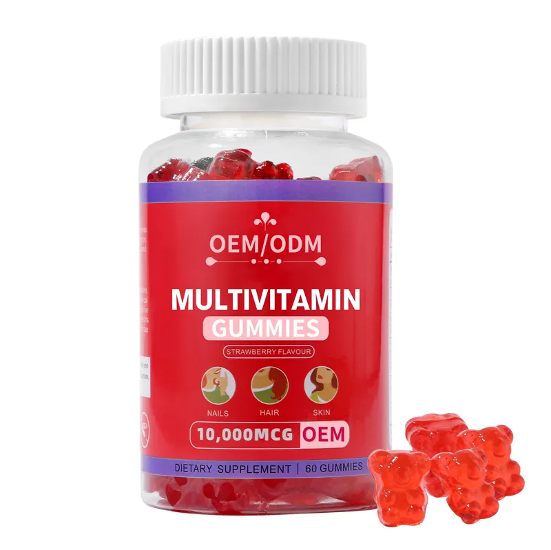 Gomitas multivitamina para el crecimiento del cabello, suplemento sanitario que promueve la salud del cabello