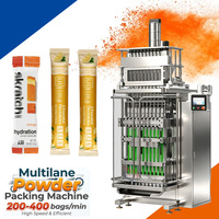 Verticale Multilane Fruitpoeder Oranje Poeder Verpakkingsapparatuur Automatische Sticks Sachet Boerenkoolpoeder Verpakkingsmachine