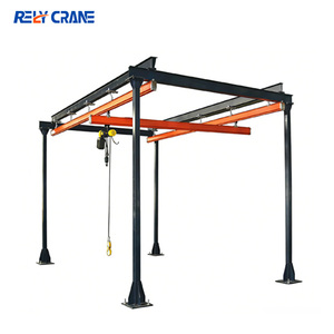 Grúa Puente Monorraíl de Alta Eficiencia de 1 Tonelada, Estándar, Flexible, Independiente, con Rieles, Grúa de Traslado Aéreo - Product Image 1