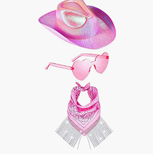 ชุดหมวกคาวบอยและแว่นกันแดด<span class=keywords><strong>หัวใจ</strong></span>สำหรับเด็กผู้หญิงชุดดิสโก้ปาร์ตี้หมวกคาวบอยสำหรับงานเลี้ยงวันเกิด - Product Image 5