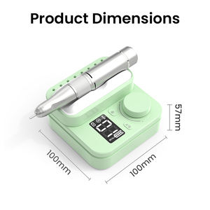 Professionele, duurzame, draagbare nagelboormachine met lage geluidssterkte, koolborstel, 35000 RPM, oplaadbaar, groothandel. - Product Image 6