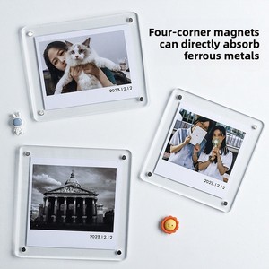 Magnetische Acryl Rechthoekige Koelkast Fotolijst Instant DIY Fotowand 3-inch Magnetische Fotokaart Displaybord - Product Image 4